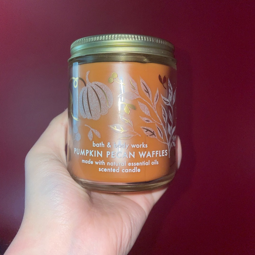 Bath and Body Works Pumpkin Pecan Waffles Single Wick Candle